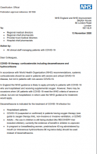 COVID-19 therapy: corticosteroids including dexamethasone and hydrocortisone